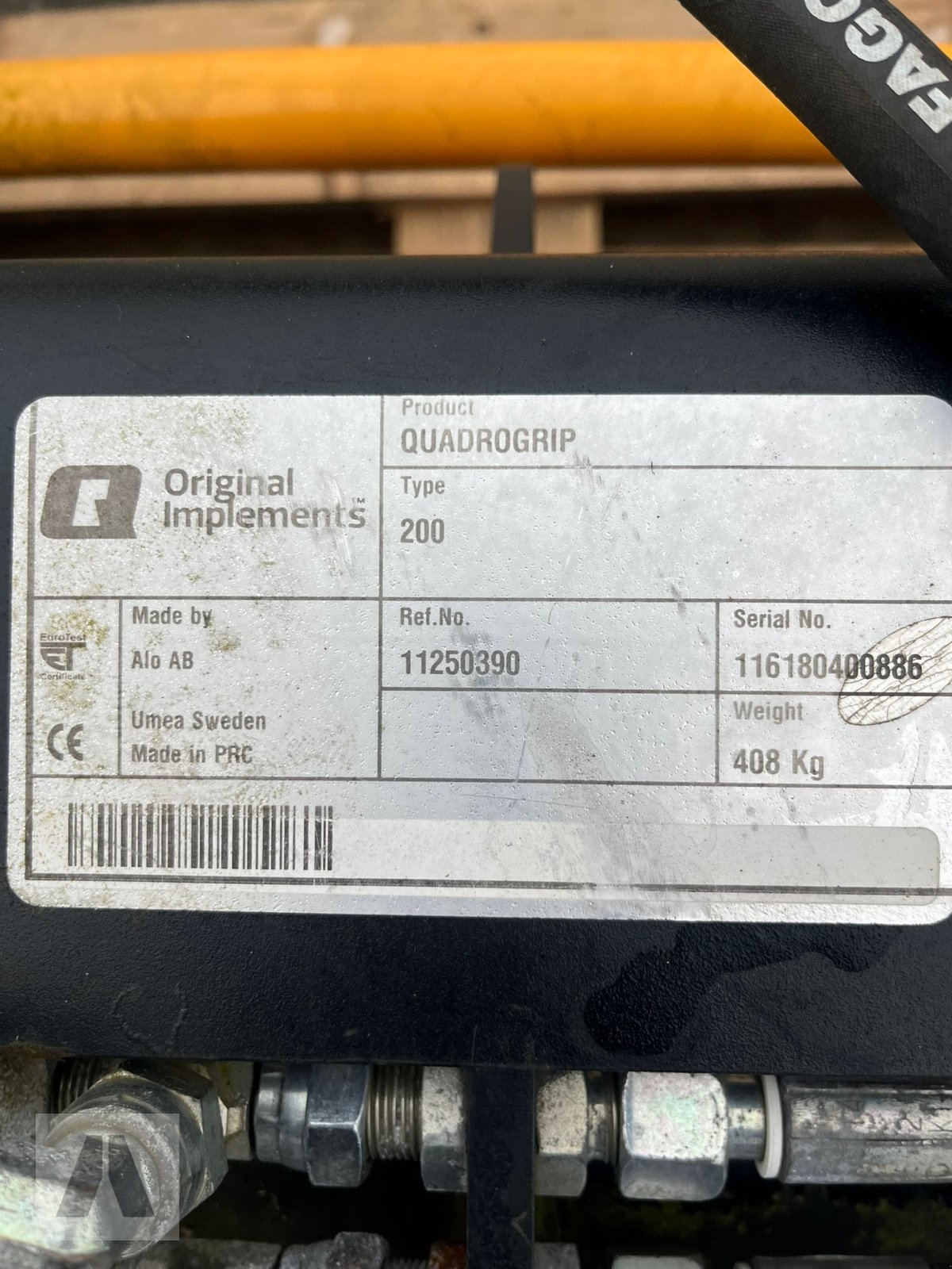 Frontladerzubehör (Bagger) типа Alö Quadrogrip 200, Gebrauchtmaschine в Antdorf (Фотография 5)