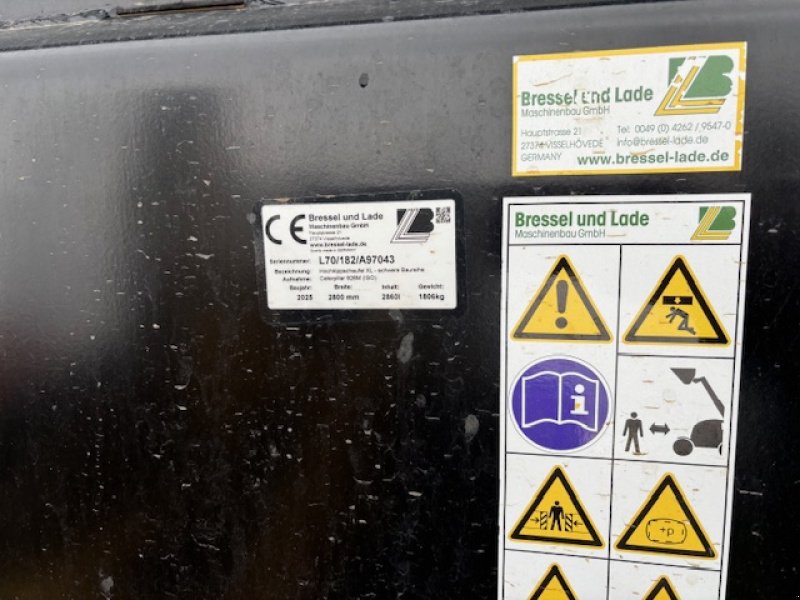 Frontladerzubehör (Bagger) typu Bressel & Lade Hochkippschaufel XL2800, Neumaschine v Gudensberg (Obrázek 3)