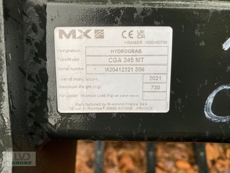 Frontladerzubehör (Bagger) des Typs Kramer 2550 mm, Gebrauchtmaschine in Spelle (Bild 3)