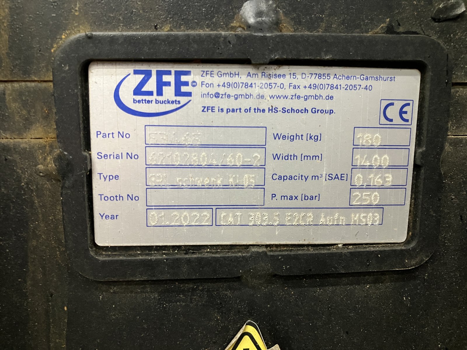 Frontladerzubehör (Bagger) типа Sonstige Grabenräumlöffel hydr. 1400mm, Gebrauchtmaschine в Amöneburg-Roßdorf (Фотография 4)