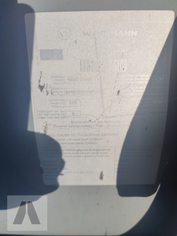 Frontladerzubehör (Bagger) of the type Weidemann  Erdschaufel, Gebrauchtmaschine in Eching (Picture 5)