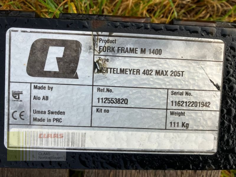 Frontladerzubehör of the type Alö 11255382Q PALETTENGABEL-RÜCKEN, Neumaschine in Hollfeld (Picture 6)