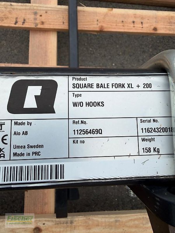 Frontladerzubehör des Typs Alö Ballengabel XL+ 200, hydraulische Zinkenverstellung, Neumaschine in Kroppach (Bild 8)