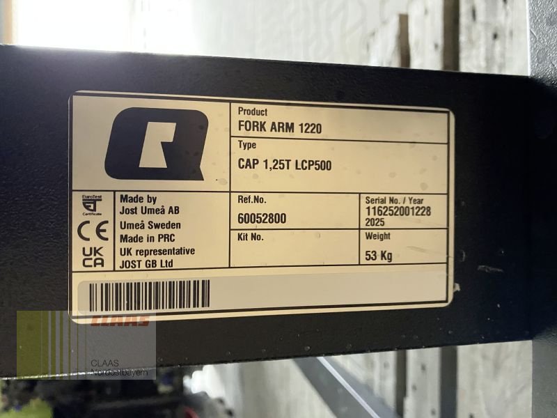 Frontladerzubehör des Typs Alö PALETTENGABEL 2,5T - 1.220MM, Neumaschine in Schwend (Bild 9)