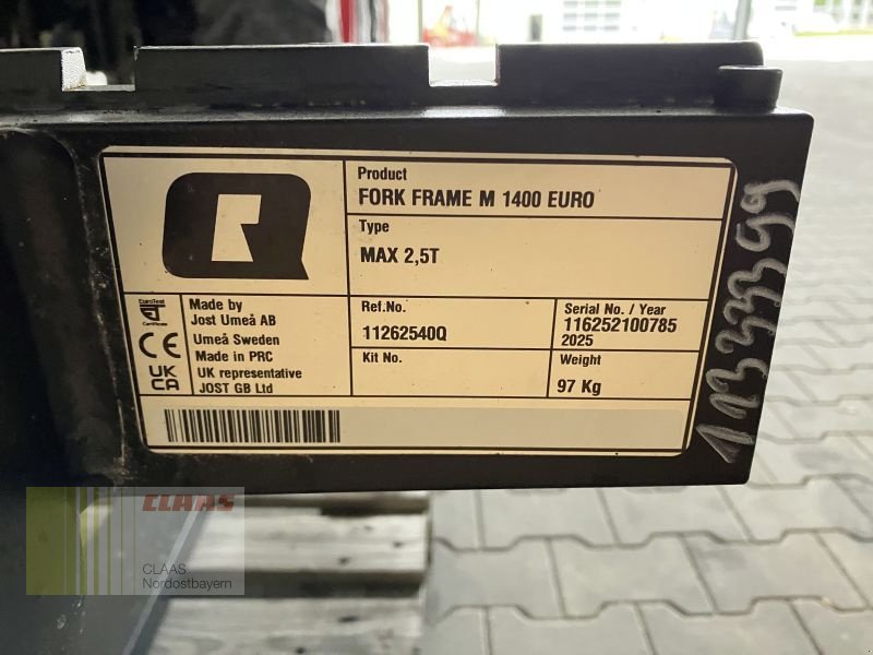 Frontladerzubehör des Typs Alö PALETTENGABEL 2,5T - 1.220MM, Neumaschine in Schwend (Bild 8)