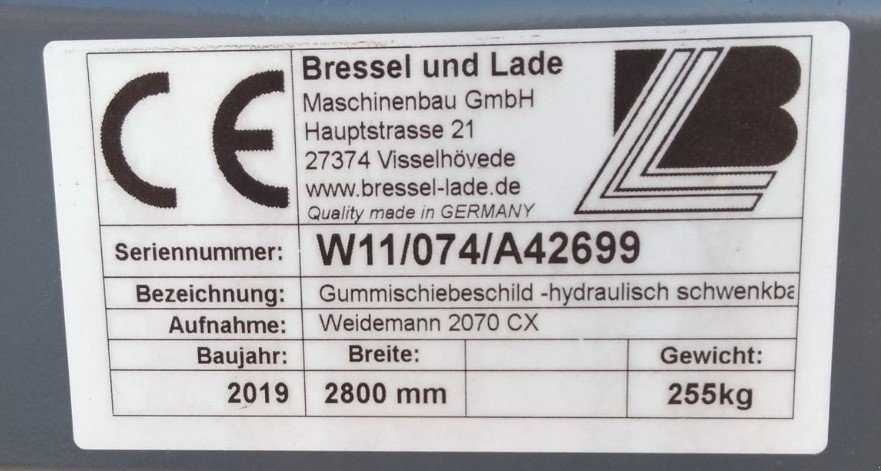 Frontladerzubehör типа Bressel & Lade Gummischiebeschild, Ausstellungsmaschine в Nauen (Фотография 5)