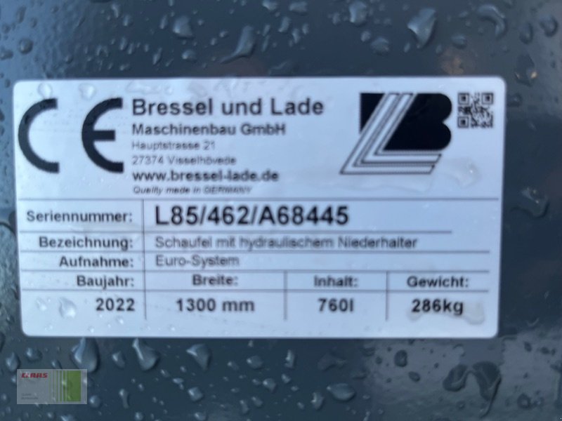 Frontladerzubehör Türe ait Bressel & Lade L85 Schaufel (Euro), Neumaschine içinde Risum-Lindholm (resim 5)
