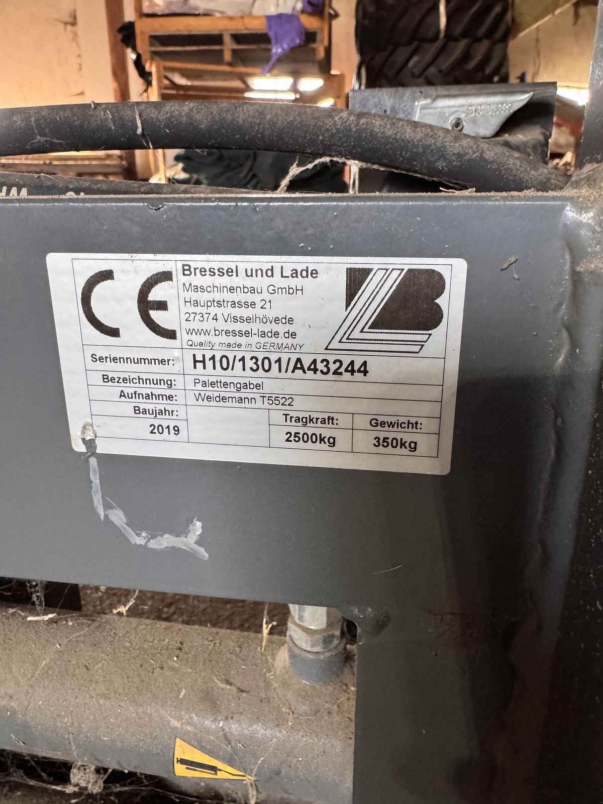 Frontladerzubehör typu Bressel & Lade Seitenverschub hydraulisch, Vorführmaschine v Traberg (Obrázek 6)