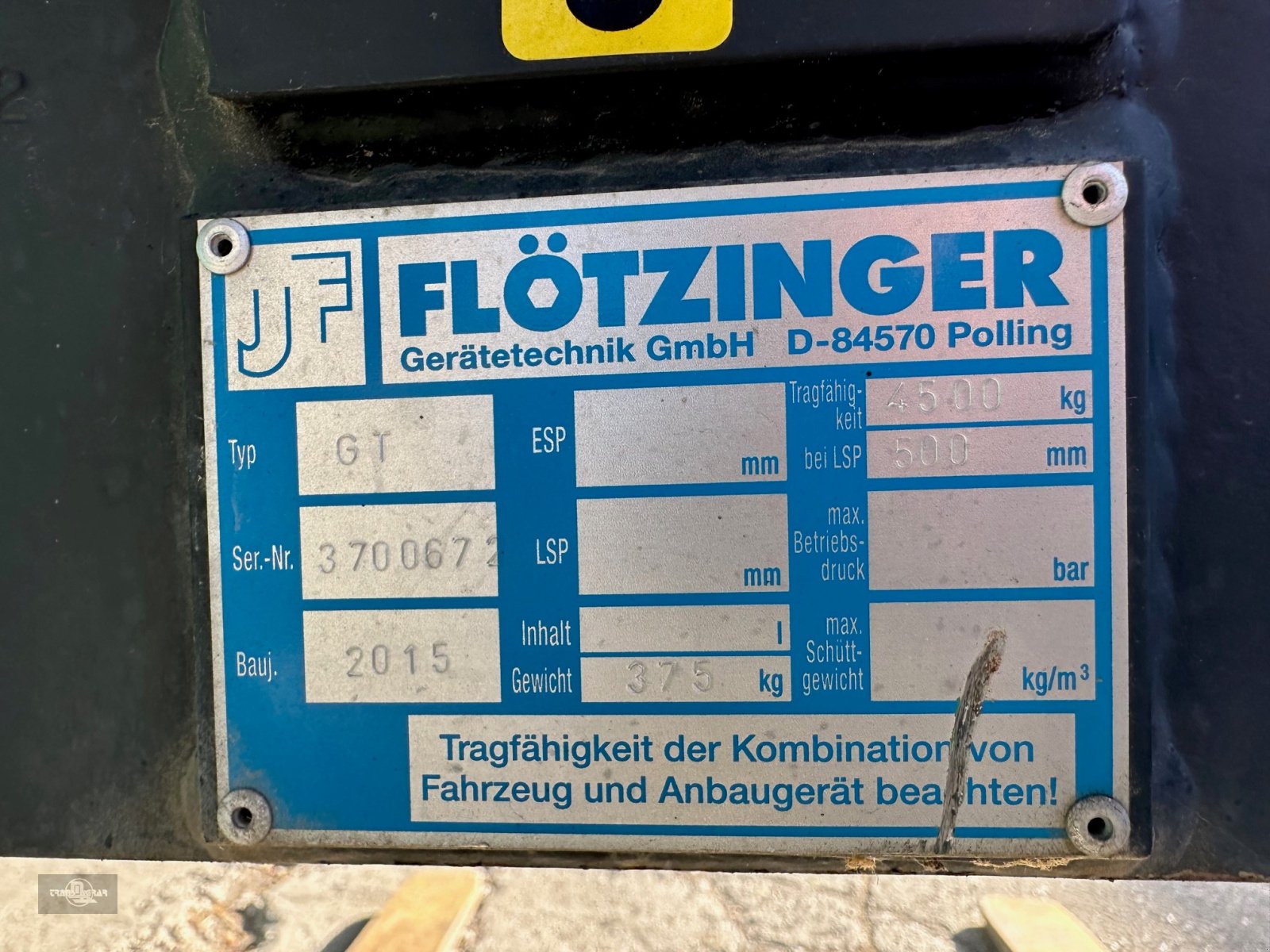 Frontladerzubehör des Typs Flötzinger Flötzinger Palettengabel VM Aufnahme, Gebrauchtmaschine in Rankweil (Bild 4)