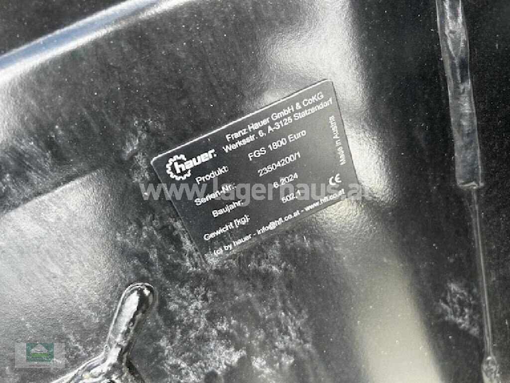 Frontladerzubehör of the type Hauer FGS 1800 EURO, Gebrauchtmaschine in Klagenfurt (Picture 4)
