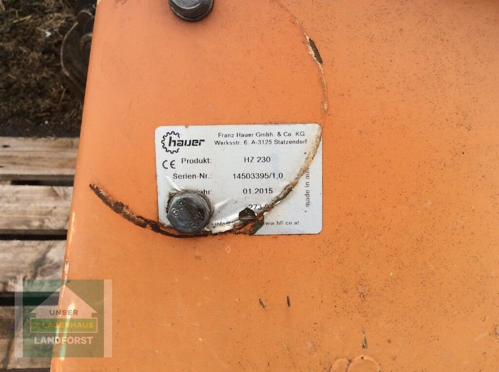 Frontladerzubehör del tipo Hauer HZ 230, Gebrauchtmaschine In Kobenz bei Knittelfeld (Immagine 7)