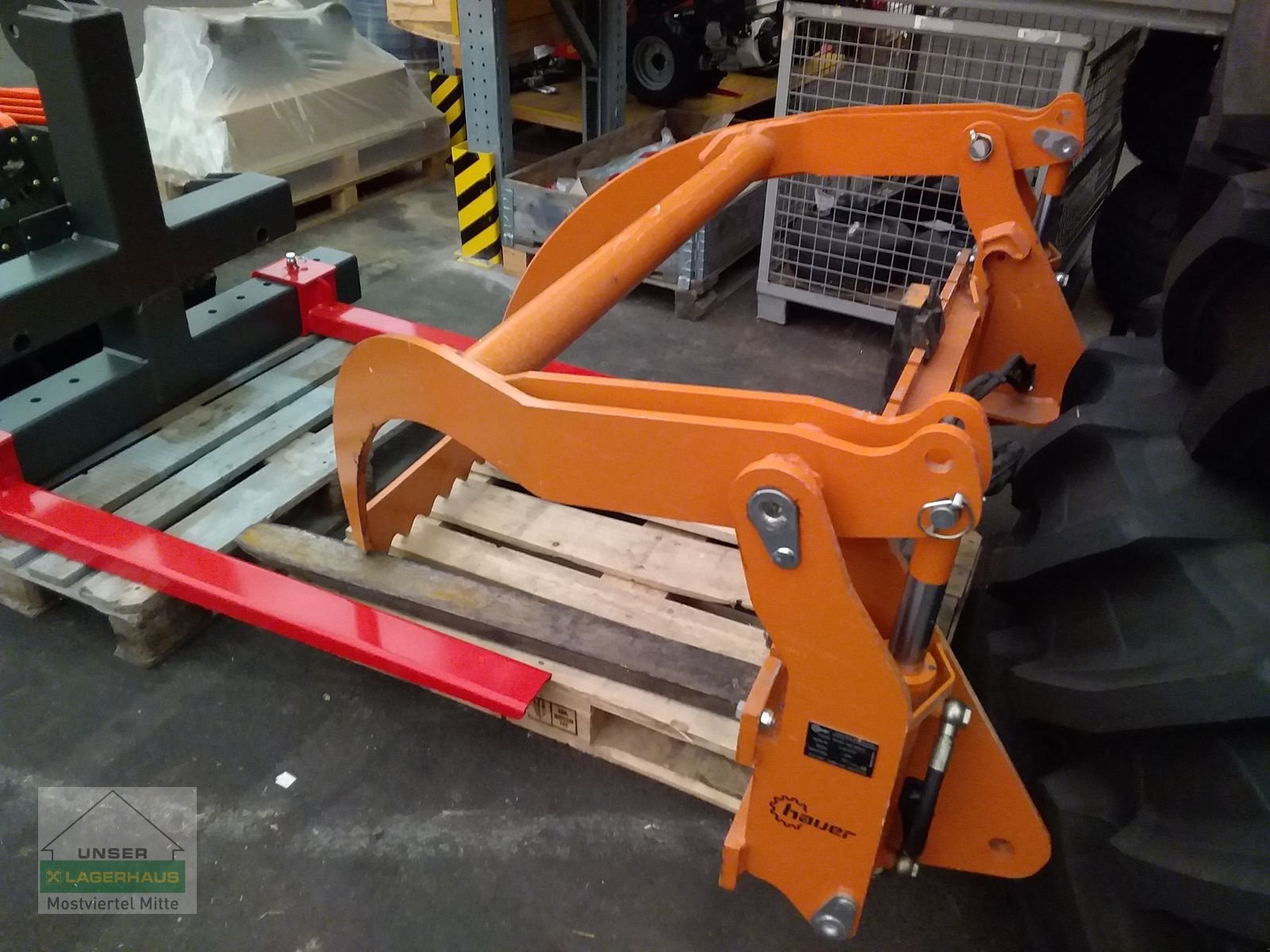 Frontladerzubehör типа Hauer Palettengabel mit hydr. Niederhalter, Gebrauchtmaschine в Bergland (Фотография 2)