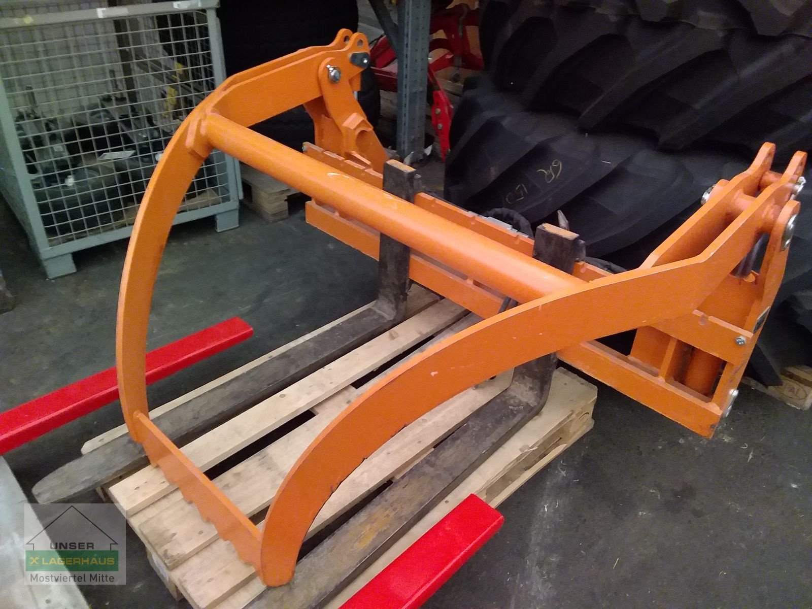 Frontladerzubehör типа Hauer Palettengabel mit hydr. Niederhalter, Gebrauchtmaschine в Bergland (Фотография 1)
