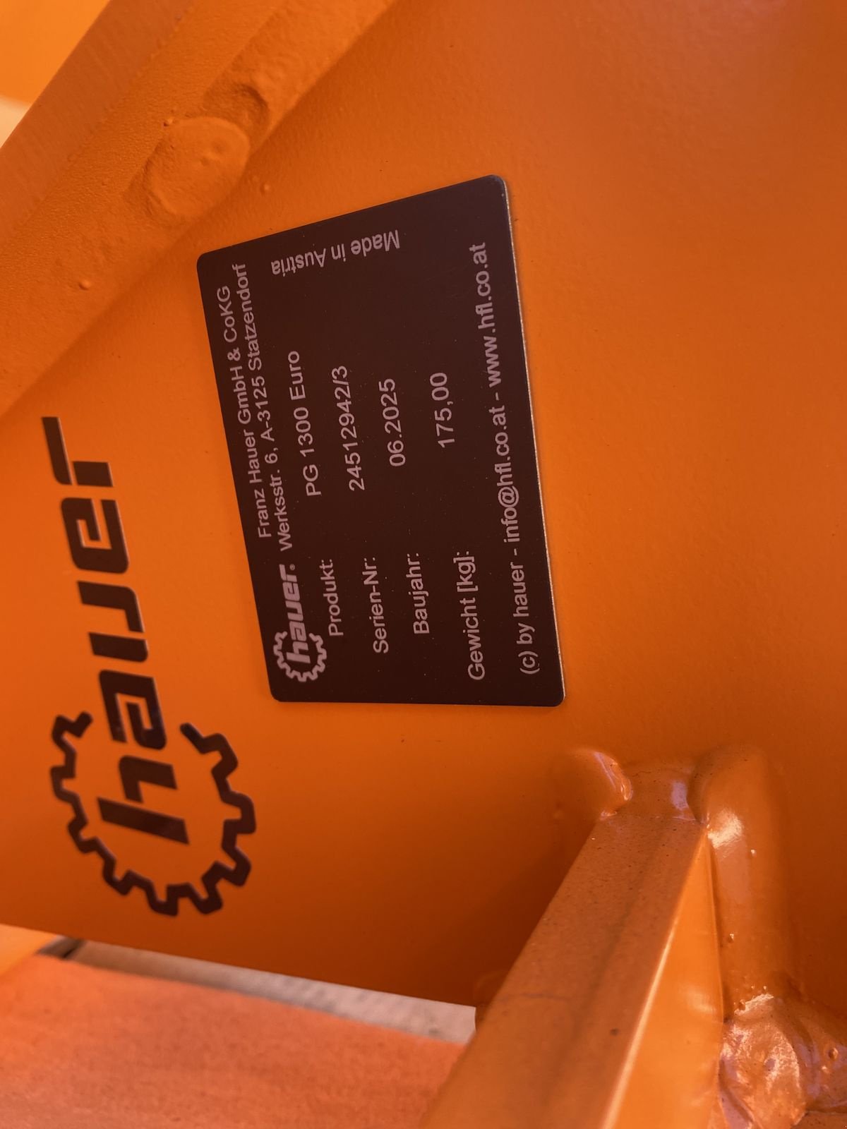 Frontladerzubehör del tipo Hauer PG 1300 Euro, Neumaschine In Ried im Oberinntal (Immagine 3)