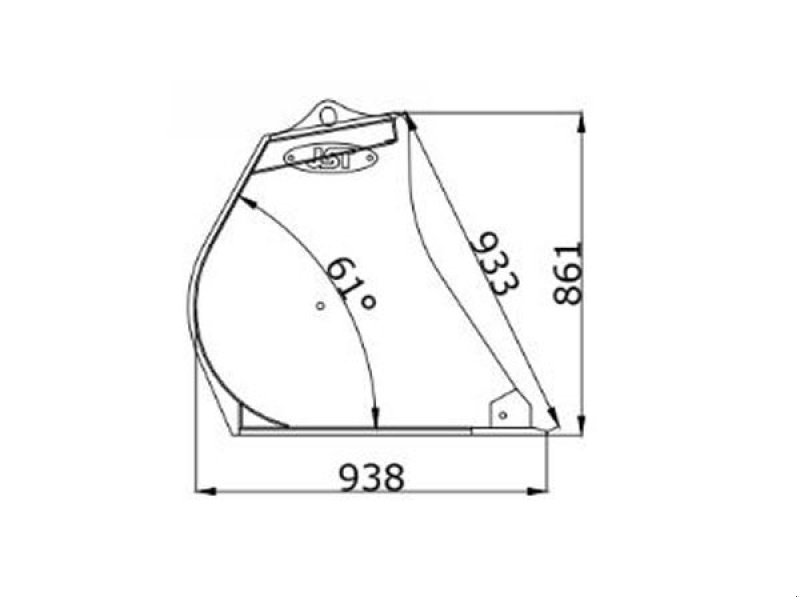 Frontladerzubehör of the type JST MSS Skovl 180-220 cm., Gebrauchtmaschine in Vrå (Picture 2)
