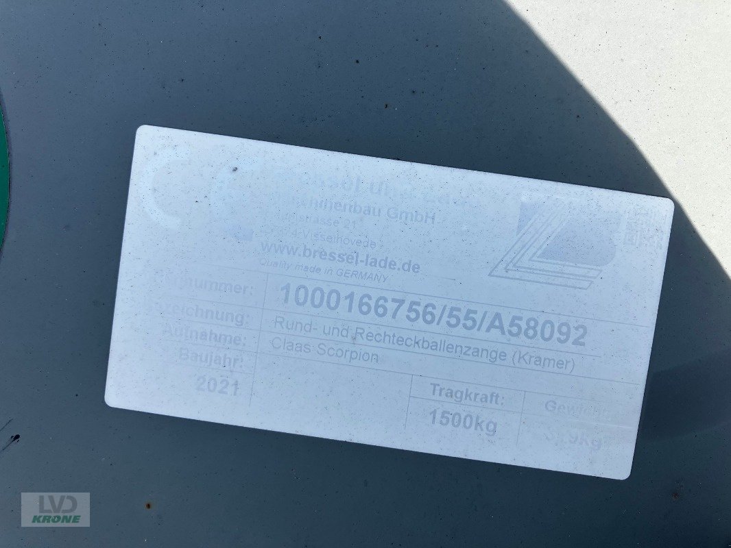 Frontladerzubehör van het type Kramer Ballenzange, Gebrauchtmaschine in Alt-Mölln (Foto 2)