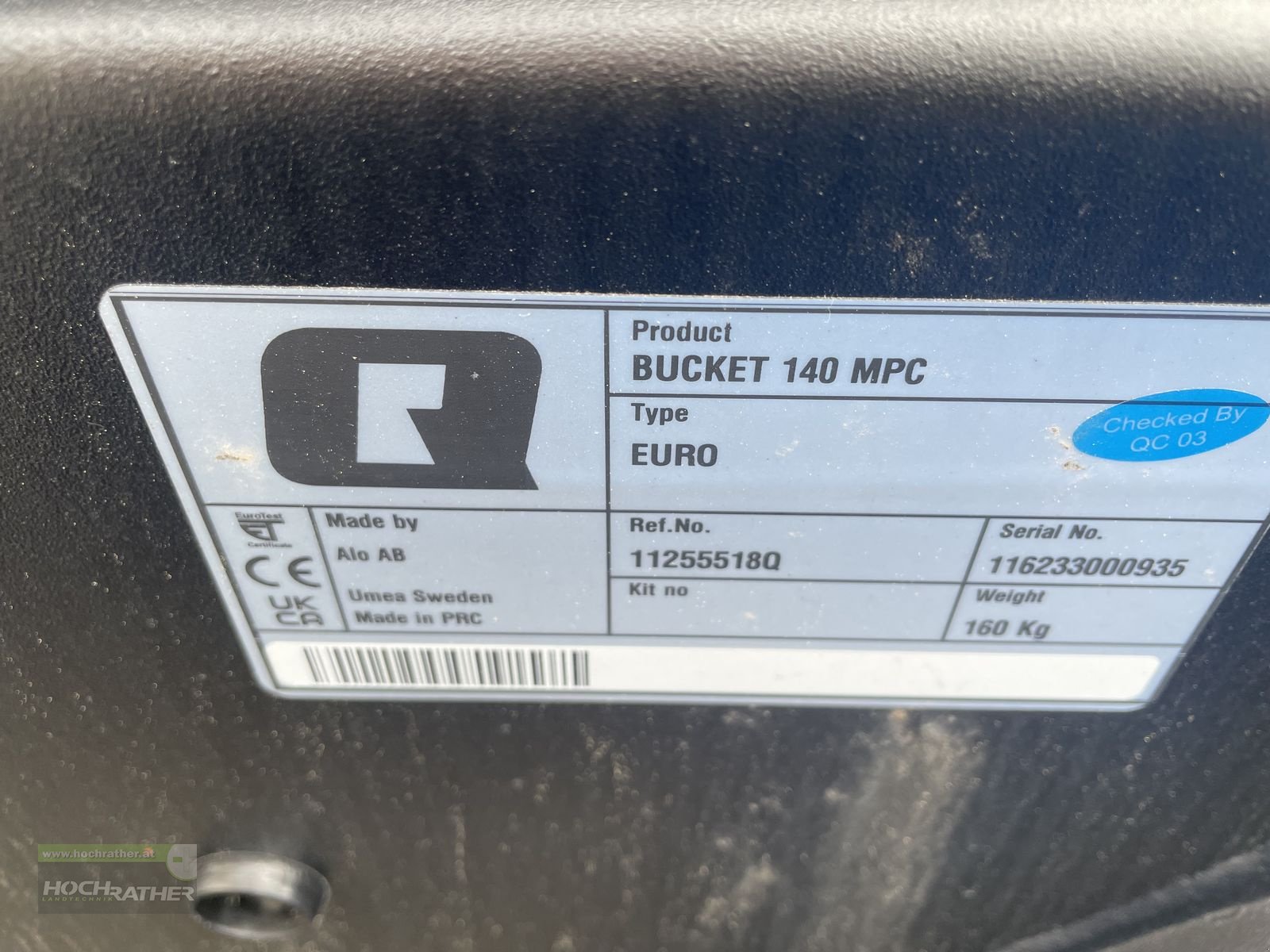 Frontladerzubehör tipa Quicke MPC Schaufel 140 Euro, Neumaschine u Kronstorf (Slika 5)