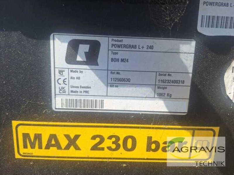 Frontladerzubehör tip Quicke POWERGRAB L+ 240, Vorführmaschine in Warburg (Poză 3)