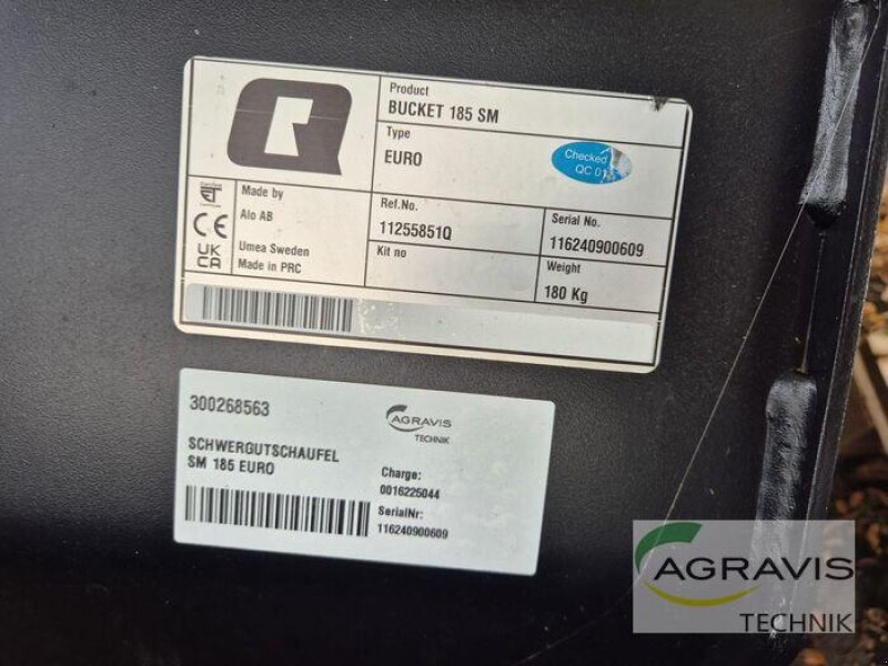 Frontladerzubehör of the type Quicke SCHWERGUTSCHAUFEL SM 185 EURO, Neumaschine in Beelen (Picture 2)