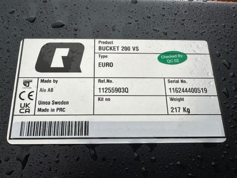 Frontladerzubehör of the type Quicke Volumenschaufel VS200cm, Neumaschine in Tamsweg (Picture 6)