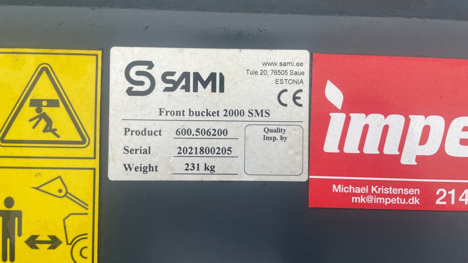 Frontladerzubehör van het type Sami skovl, Gebrauchtmaschine in Roslev (Foto 5)