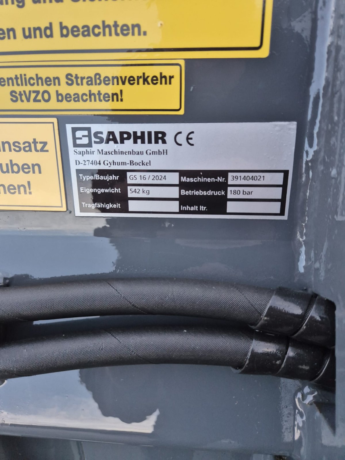 Frontladerzubehör типа Saphir GS 16, Neumaschine в Ingolstadt (Фотография 3)