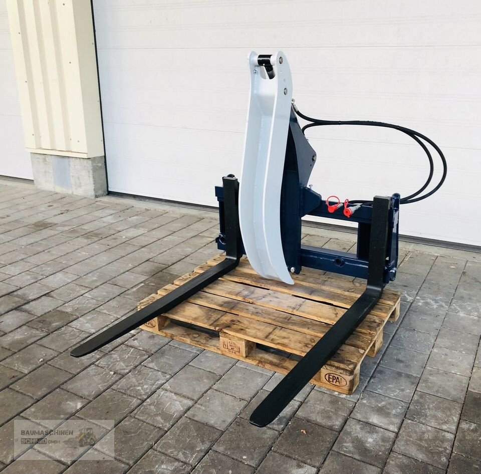Frontladerzubehör typu Schmid Niederhalter Stammgreifer Holzgreifer Palettengabel Euro, Neumaschine v Stetten (Obrázek 1)