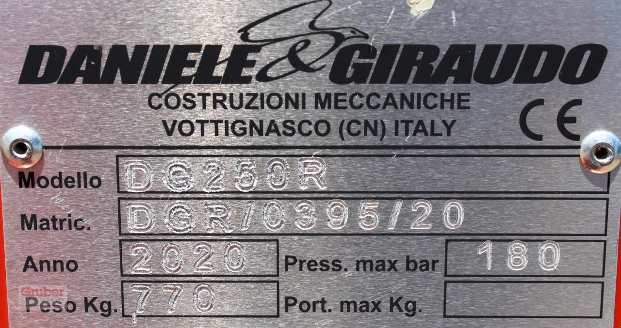 Frontladerzubehör типа Sonstige Heckbagger DG 250 R ( Daniele & Giraudo ), Gebrauchtmaschine в Elsnig (Фотография 8)