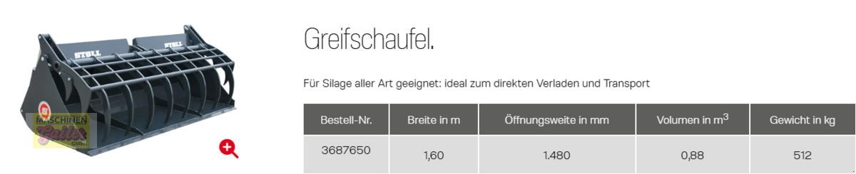 Frontladerzubehör des Typs Stoll Greifschaufel 160 cm Euro, Gebrauchtmaschine in Kötschach (Bild 10)