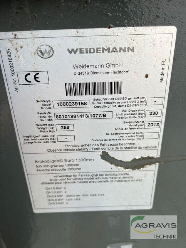 Frontladerzubehör typu Weidemann  WEIDEMANN KROKODILGEBISS, Gebrauchtmaschine v Meschede-Remblinghausen (Obrázek 3)