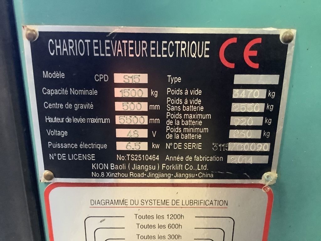 Frontstapler типа Baoli S15, Gebrauchtmaschine в Leeuwarden (Фотография 5)