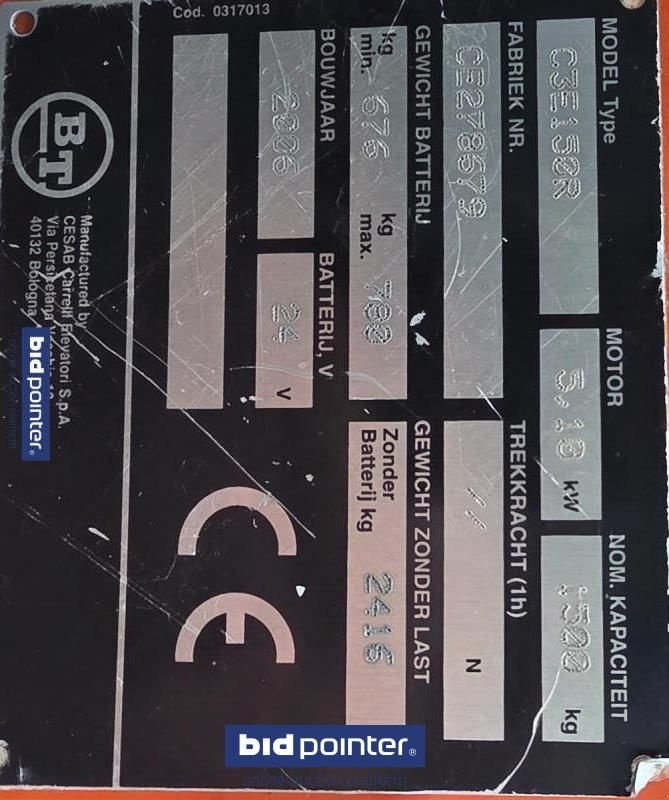 Frontstapler typu BT C3E150R, Gebrauchtmaschine v Deurne (Obrázek 4)