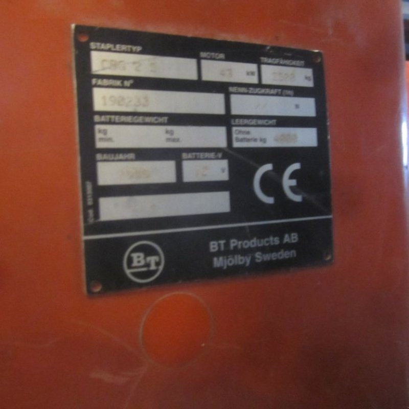 Frontstapler tip BT Heftruck CBG 25 LPG-gas, duplomast, side shift., Gebrauchtmaschine in Tubbergen (Poză 4)
