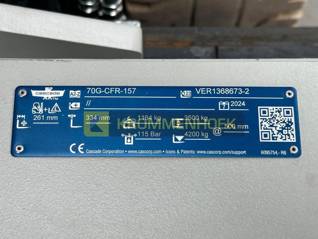 Frontstapler del tipo Cascade 70G-CFR-157 Roterende vorkenklem, Gebrauchtmaschine In Apeldoorn (Immagine 3)