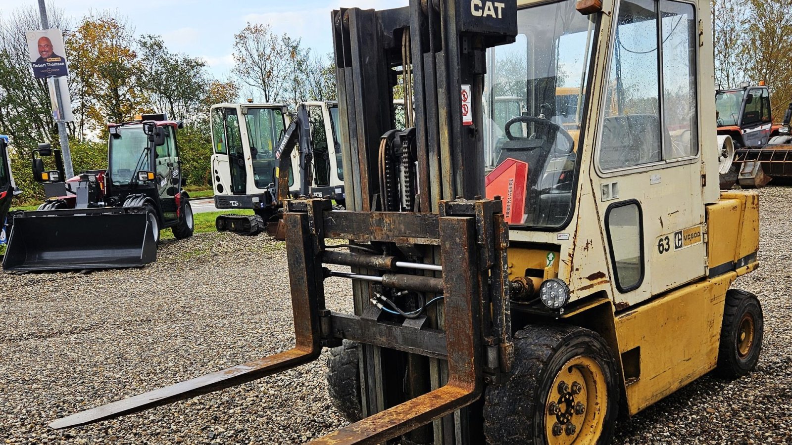 Frontstapler of the type Caterpillar VC60D / lukket kabine / 3 tons kapacitet / gas, Gebrauchtmaschine in Arden (Picture 3)