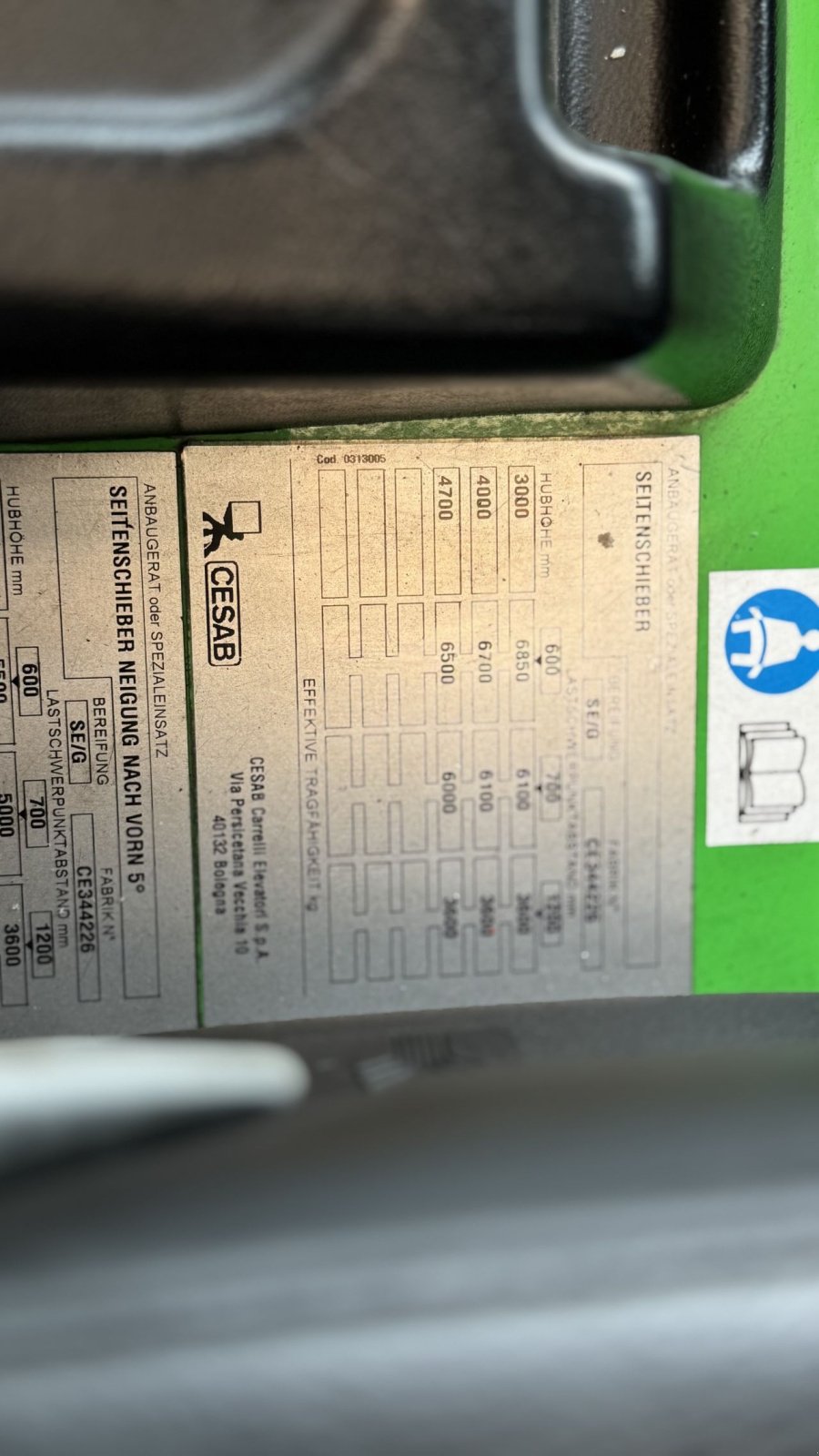 Frontstapler del tipo Cesab ECO/P70, Gebrauchtmaschine In Winterswijk (Immagine 10)