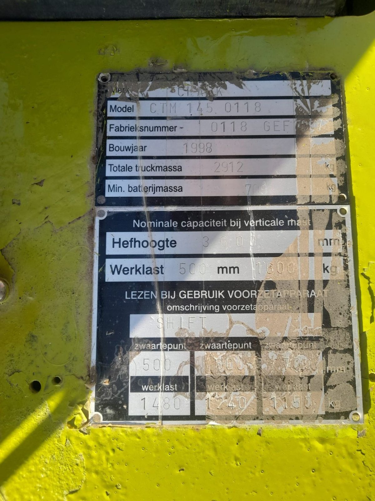 Frontstapler tip Clark ctm, Gebrauchtmaschine in Veenendaal (Poză 7)