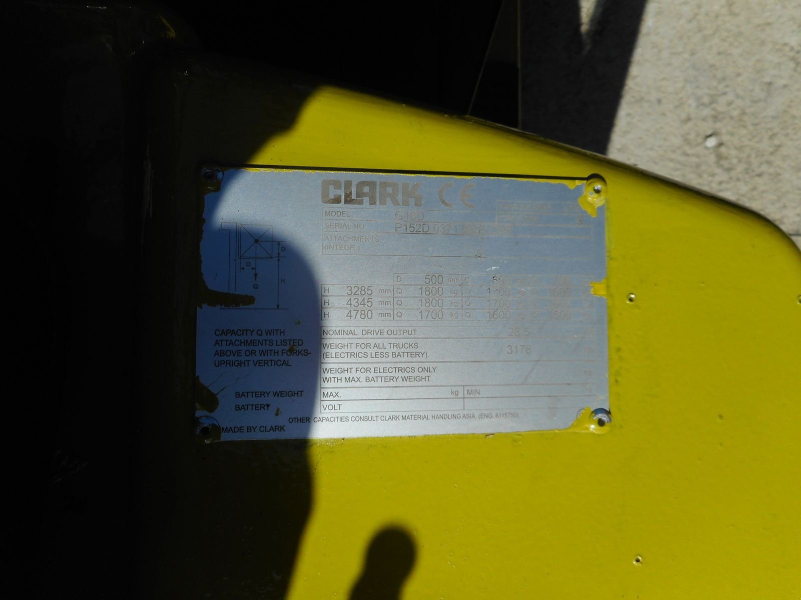 Frontstapler του τύπου Clark G18D ( Triplexfreihubmast 4,78m ) + SS + LS, Gebrauchtmaschine σε St. Nikolai ob Draßling (Φωτογραφία 13)