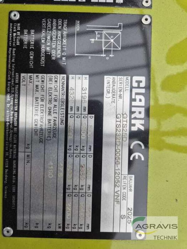 Frontstapler του τύπου Clark GTS25D, Neumaschine σε Alpen (Φωτογραφία 8)