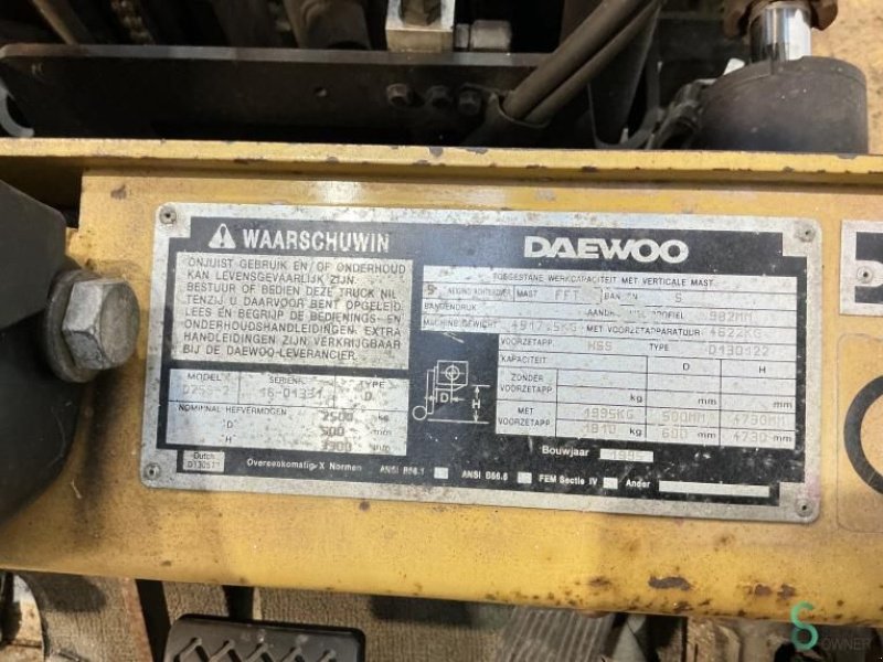 Frontstapler del tipo Daewoo D25S, Gebrauchtmaschine In Wijchen (Immagine 11)