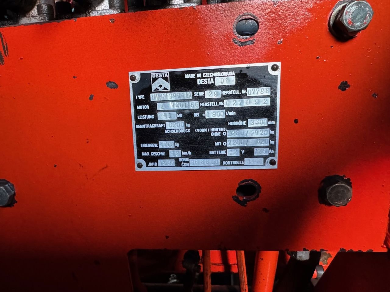 Frontstapler des Typs Desta diesel vorkheftruck, Gebrauchtmaschine in Hardinxveld-Giessendam (Bild 10)
