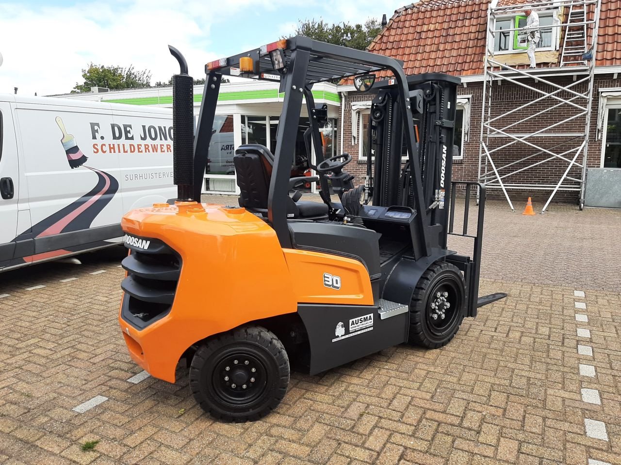 Frontstapler des Typs Doosan D30NXP, Gebrauchtmaschine in Hardegarijp (Bild 4)