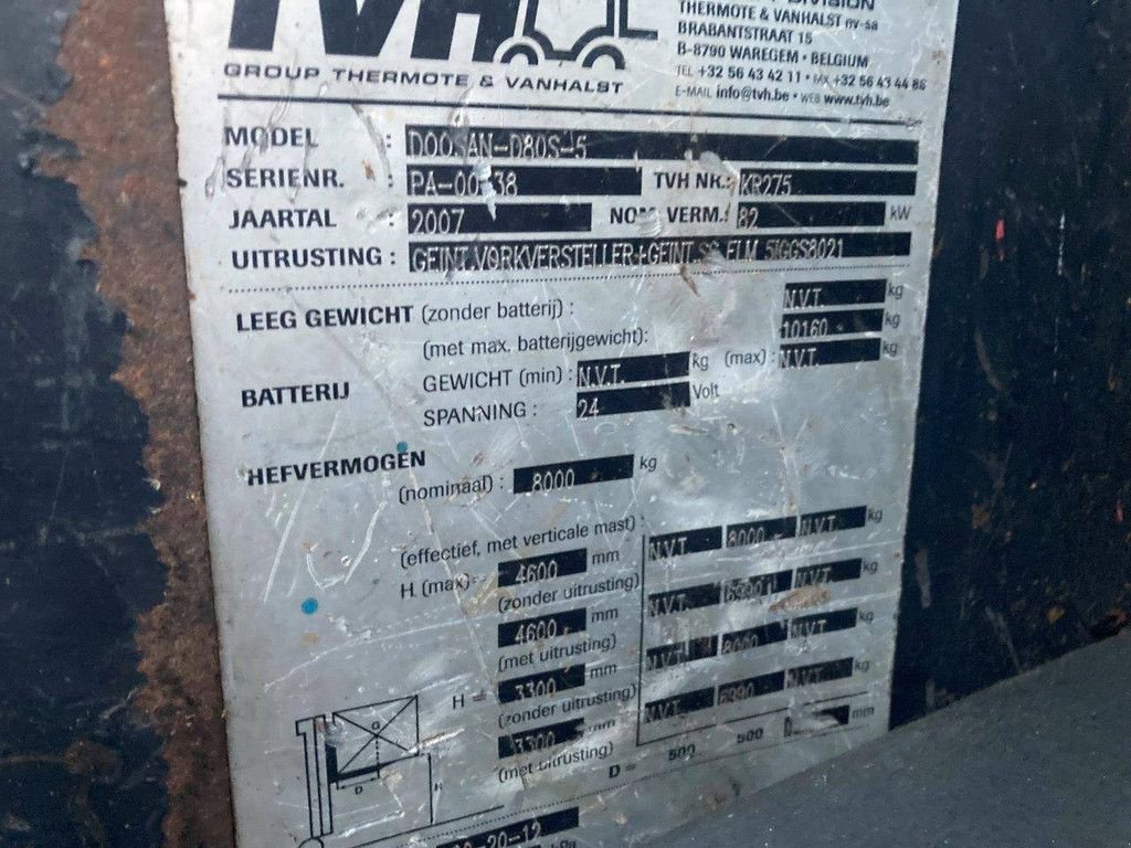 Frontstapler typu Doosan D80s-5, Gebrauchtmaschine v Antwerpen (Obrázek 10)