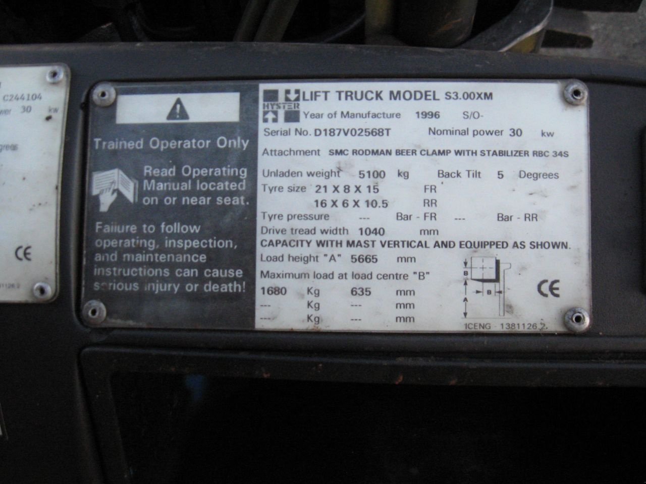 Frontstapler del tipo Hyster -, Gebrauchtmaschine In Oldenzaal (Immagine 5)