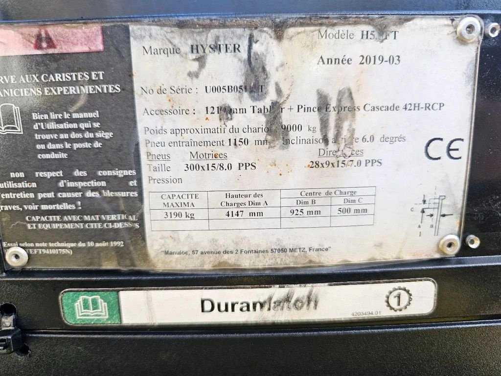 Frontstapler des Typs Hyster 5.5 ft lpg heftruck 2019, Gebrauchtmaschine in Scherpenzeel (Bild 5)