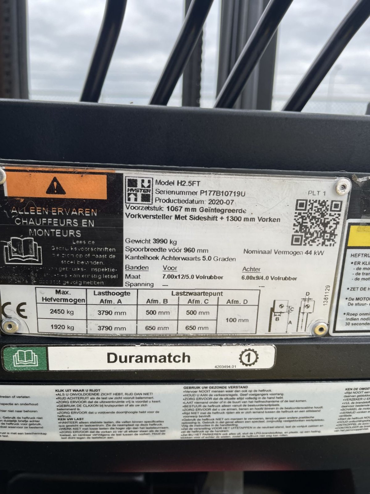 Frontstapler typu Hyster H 2.0 FC, Gebrauchtmaschine v Etten Leur (Obrázek 8)
