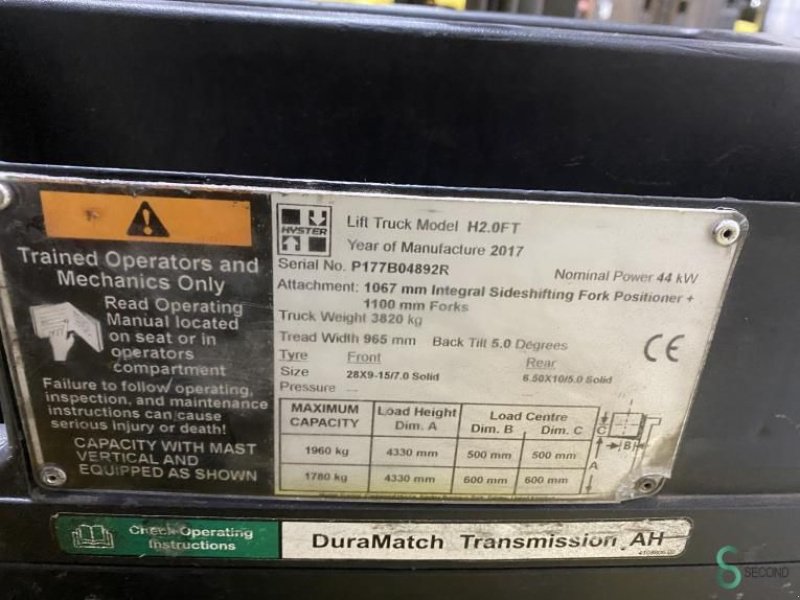 Frontstapler of the type Hyster H2.0DT, Gebrauchtmaschine in Wijchen (Picture 5)