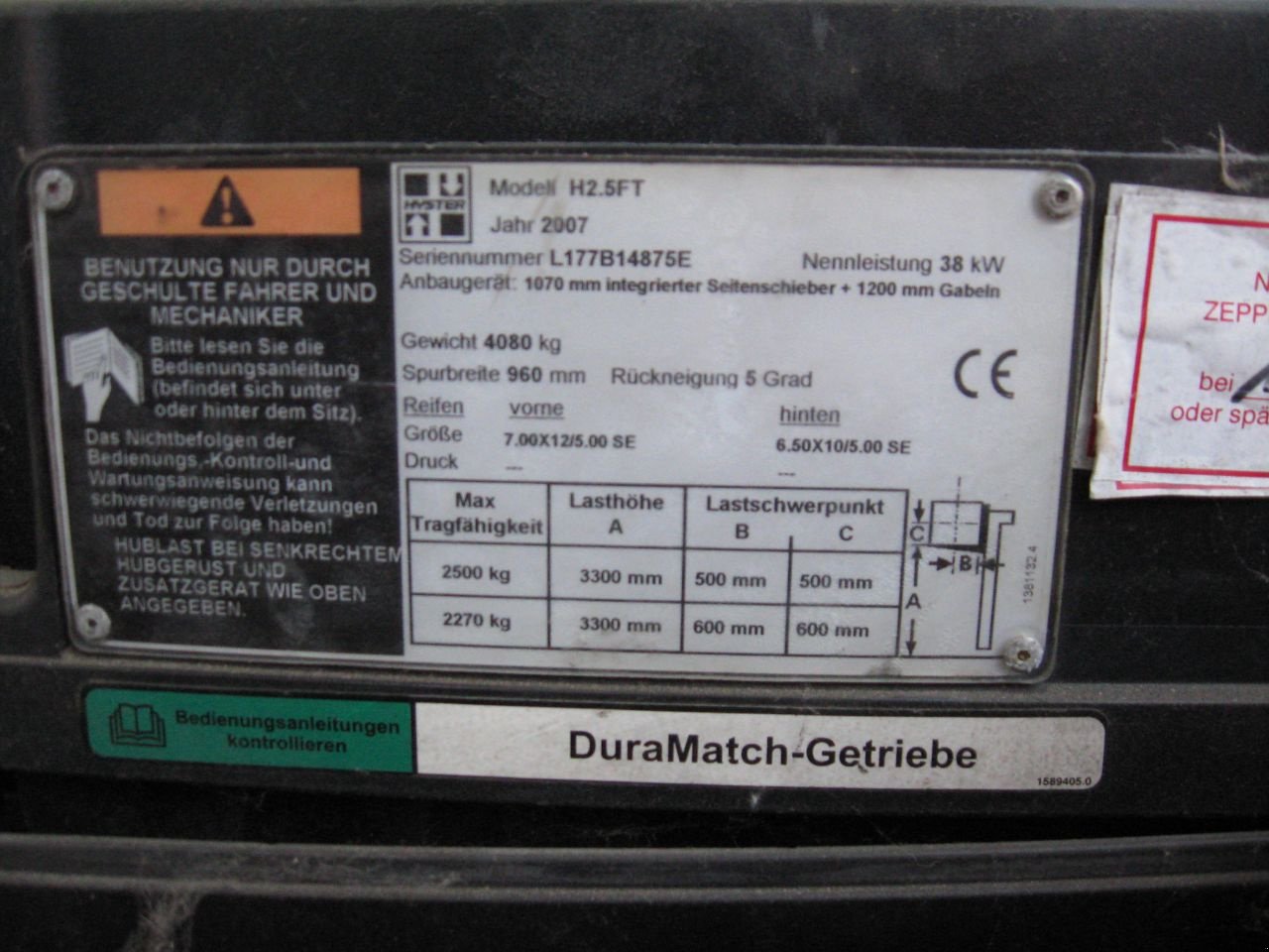 Frontstapler des Typs Hyster H25 FT, Gebrauchtmaschine in Oldenzaal (Bild 5)