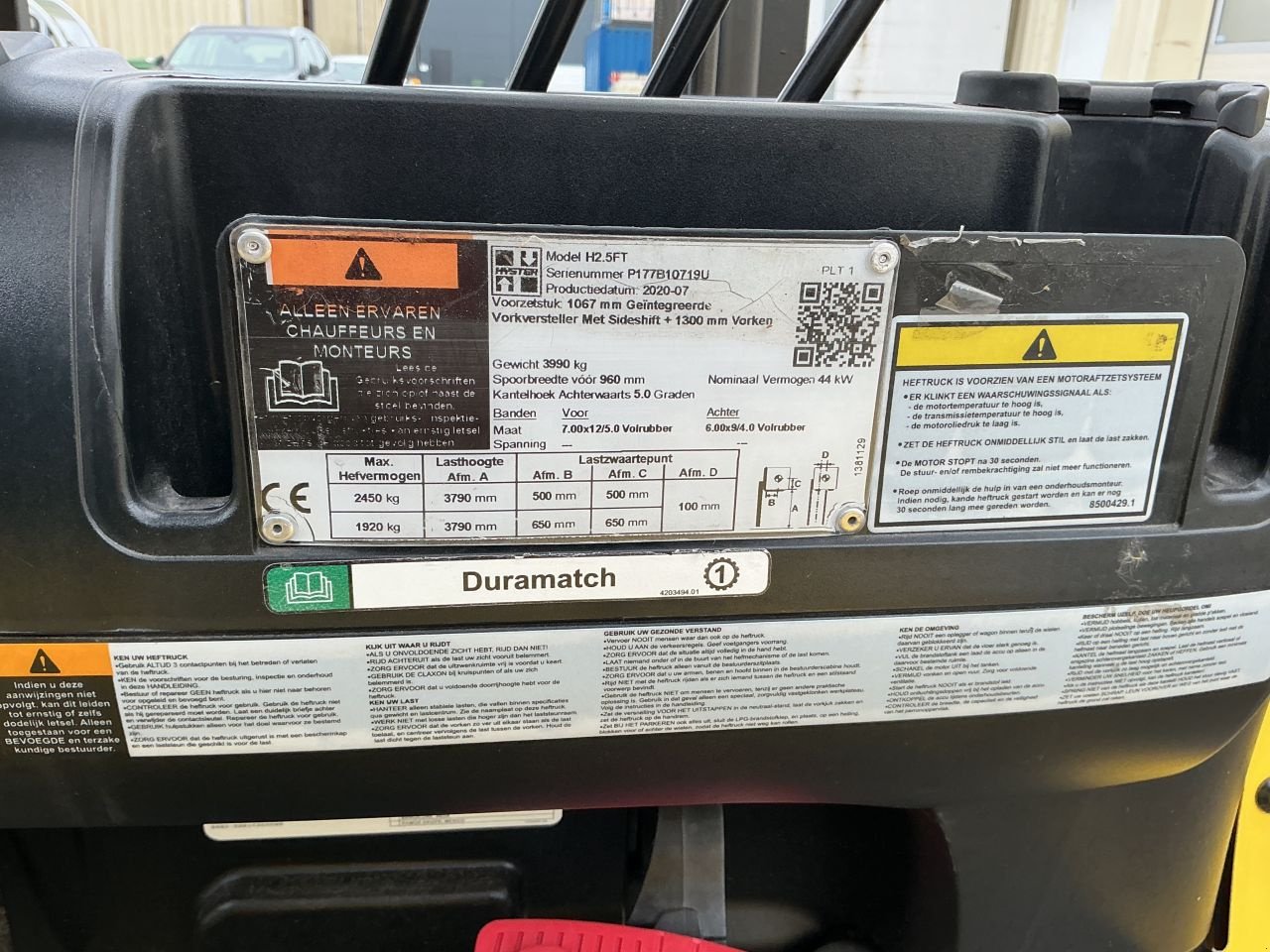 Frontstapler Türe ait Hyster H2.5Ft, Gebrauchtmaschine içinde Etten Leur (resim 6)