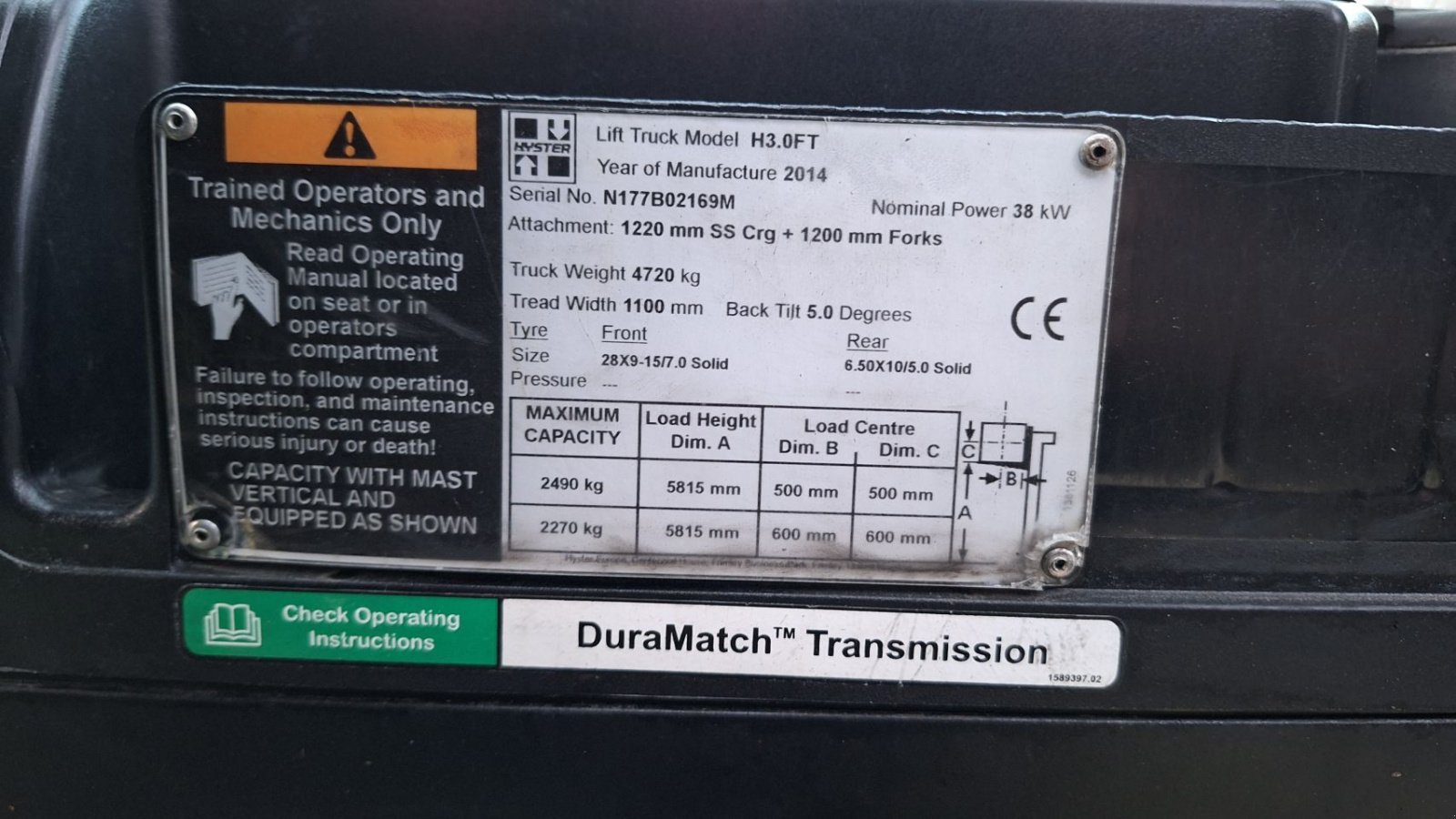 Frontstapler typu Hyster H3.0FT, Gebrauchtmaschine v Dronten (Obrázok 8)